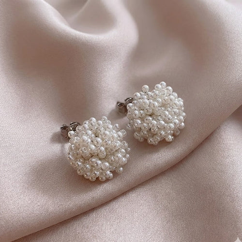 Zoé | Boucles d'oreilles en perles incrustées élégantes