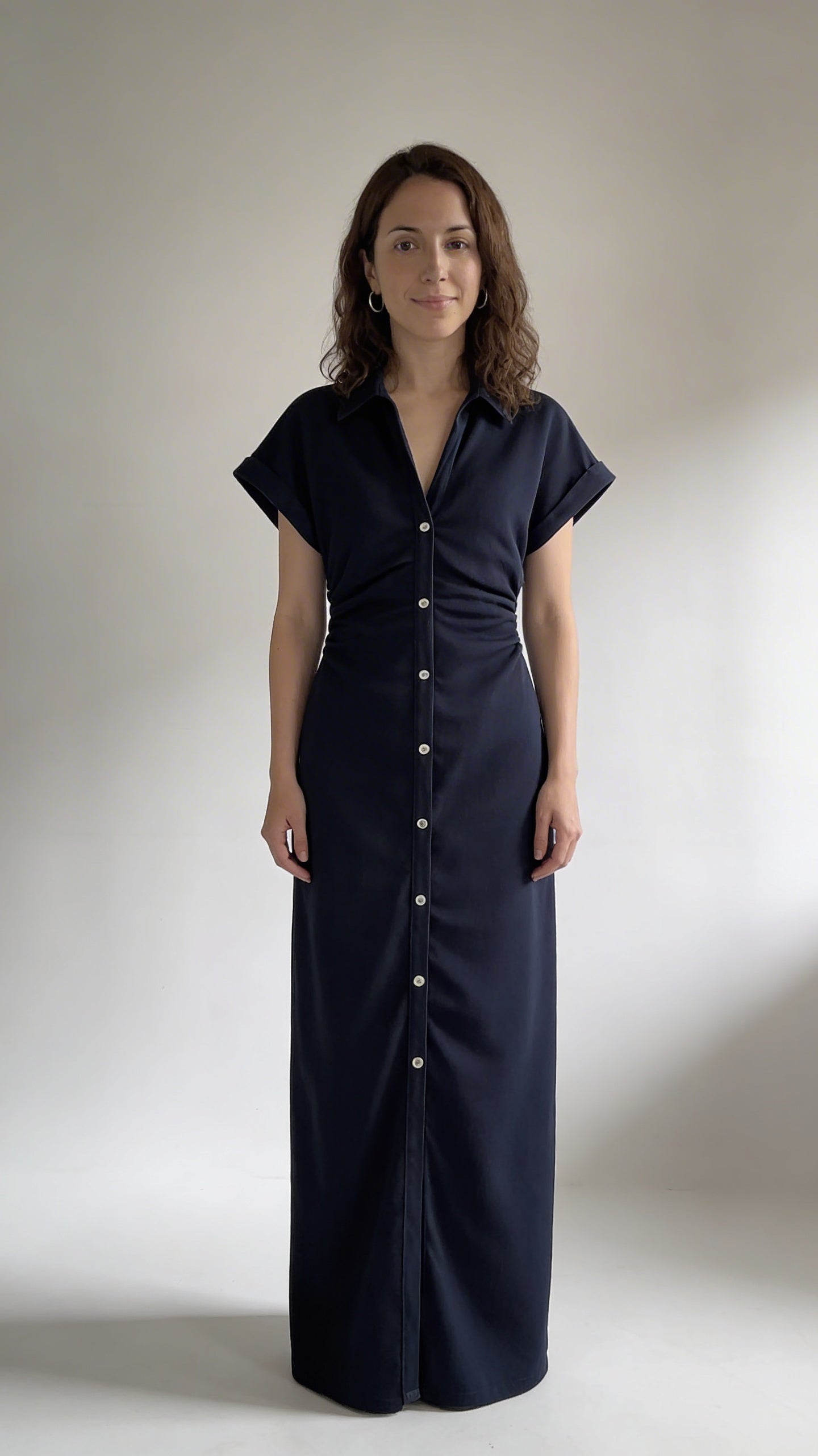 Alice | Robe midi avec boutons
