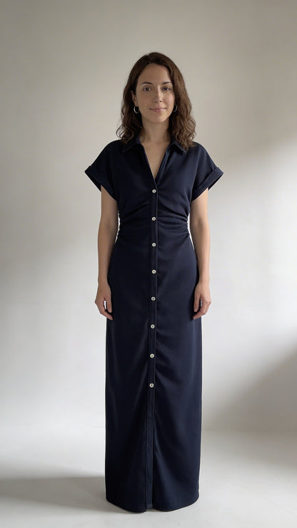 Alice | Robe midi avec boutons