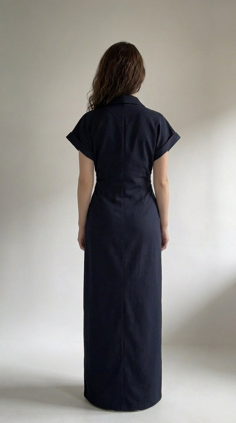 Alice | Robe midi avec boutons