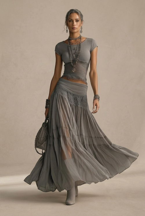 Elena | Ensemble jupe maxi et top