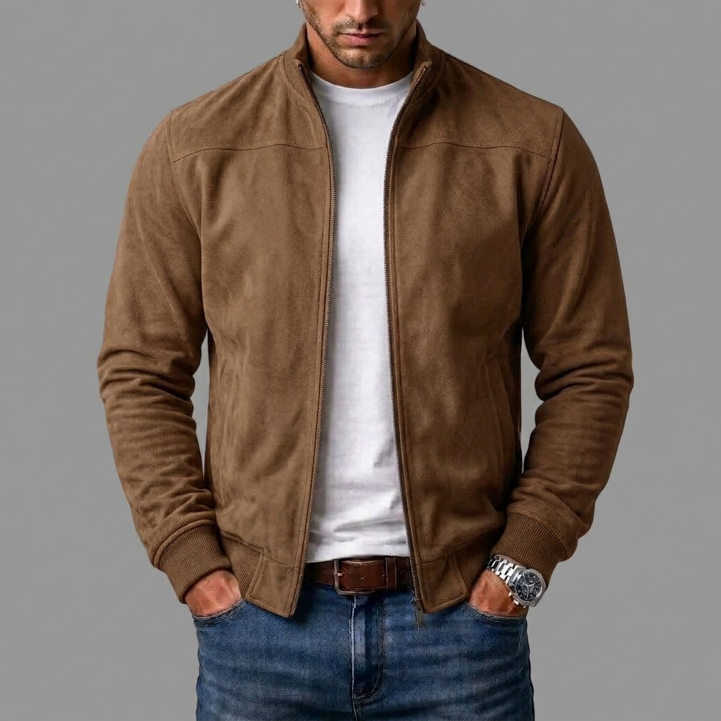 Unalik| Blouson bomber en daim