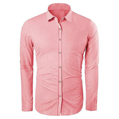 Men's Cotton Linen Blend Casual Shirt