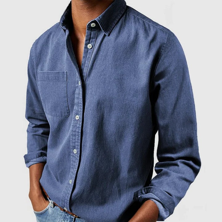 Men's Relaxed Fit Long-Sleeve Shirt