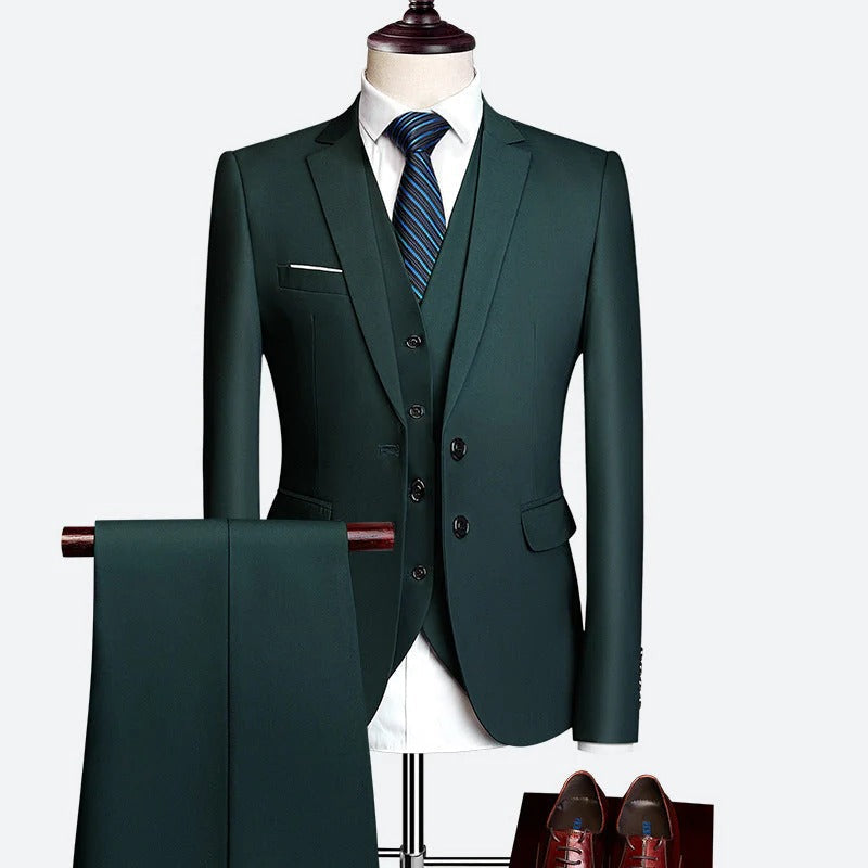 Men's 3-Piece Formal Suit Set for Special Occasions