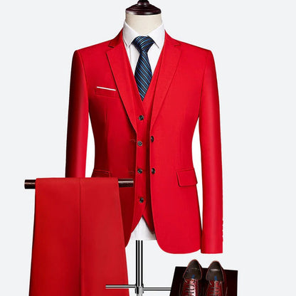 Men's 3-Piece Formal Suit Set for Special Occasions