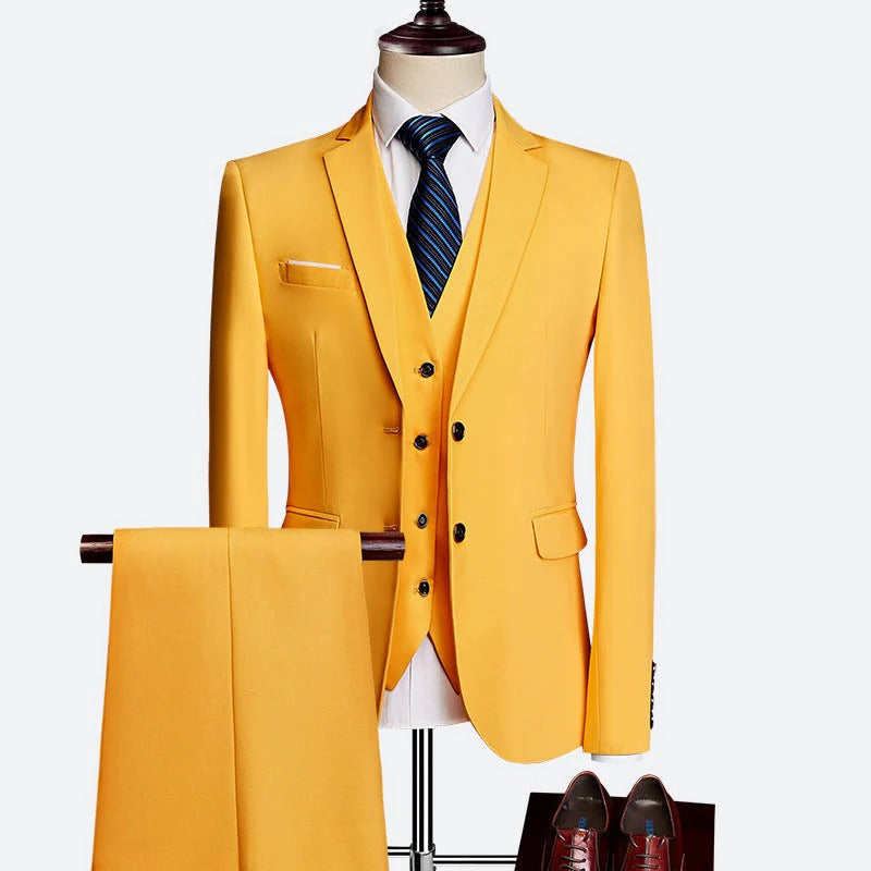 Men's 3-Piece Formal Suit Set for Special Occasions