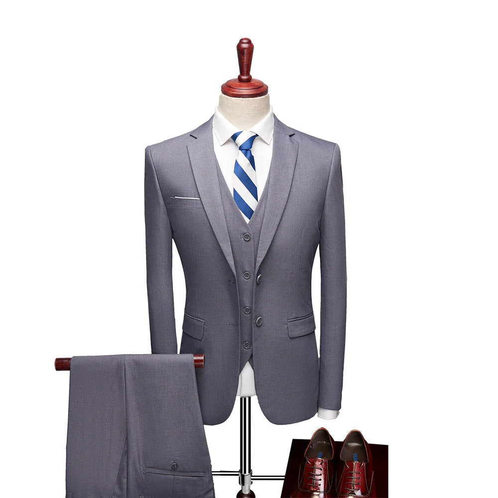 Men's 3-Piece Formal Suit Set for Special Occasions