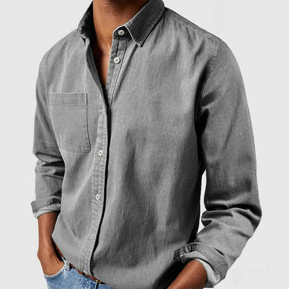 Men's Relaxed Fit Long-Sleeve Shirt