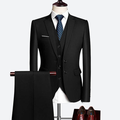 Men's 3-Piece Formal Suit Set for Special Occasions