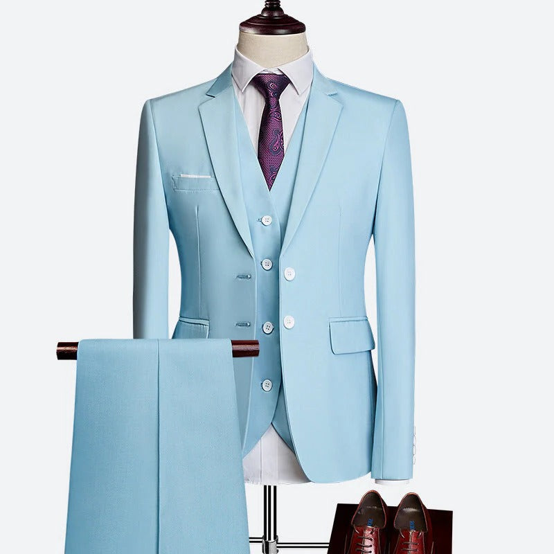 Men's 3-Piece Formal Suit Set for Special Occasions