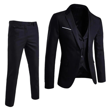 Men's 3-Piece Business Suit Set