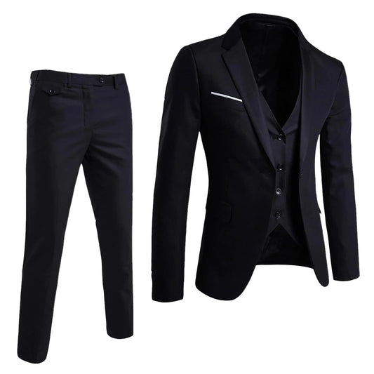 Men's 3-Piece Business Suit Set