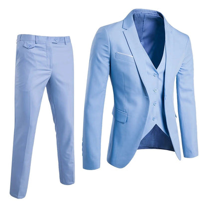 Men's 3-Piece Business Suit Set