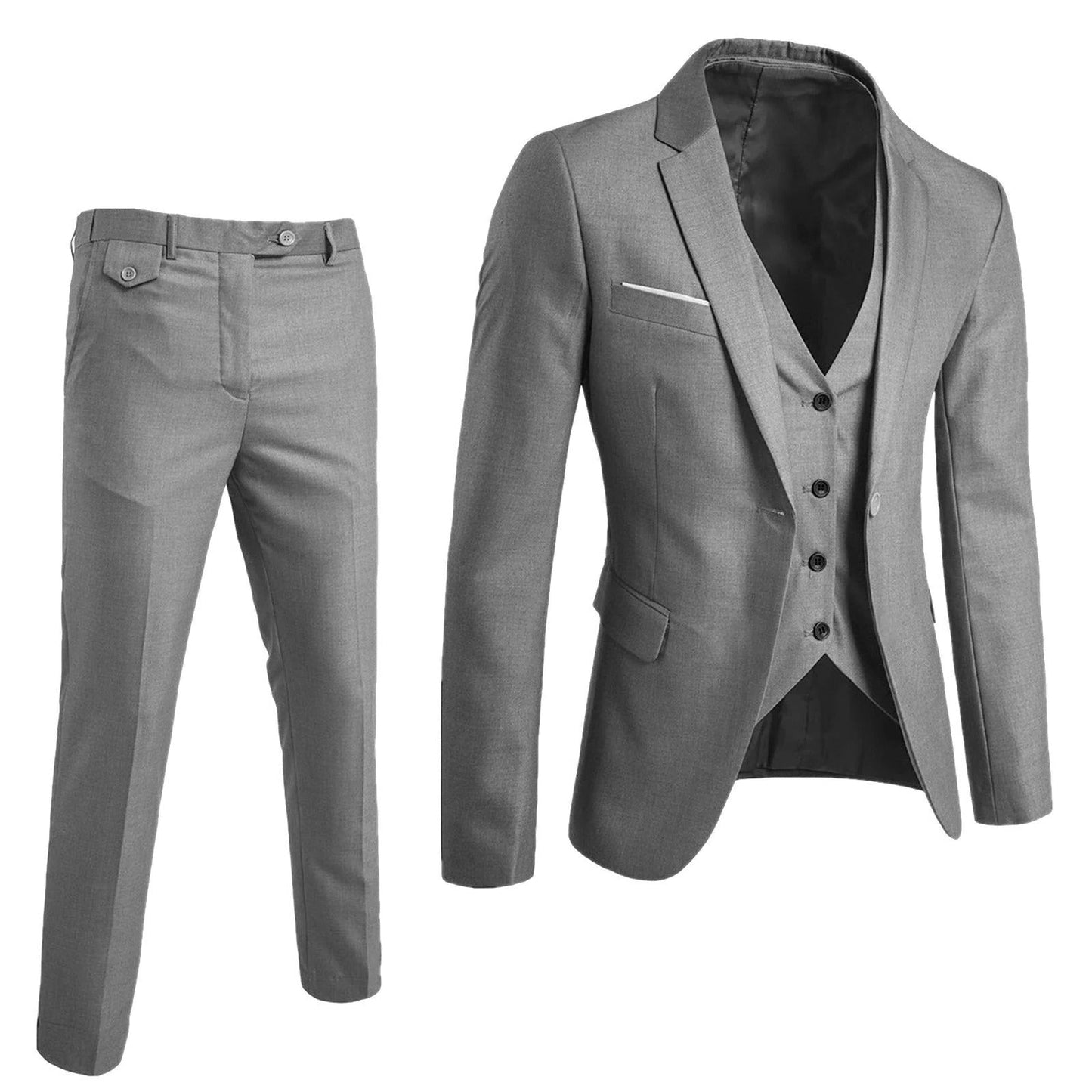 Men's 3-Piece Business Suit Set