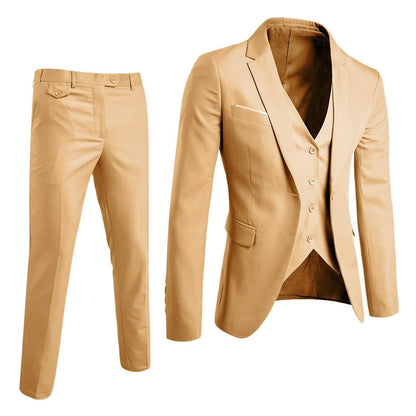 Men's 3-Piece Business Suit Set
