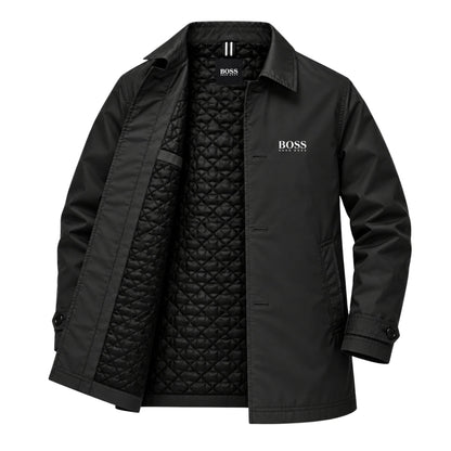 Manteau Homme Élégant à Doublure Matelassée