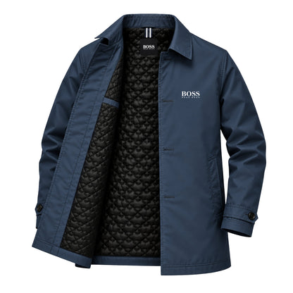 Manteau Homme Élégant à Doublure Matelassée