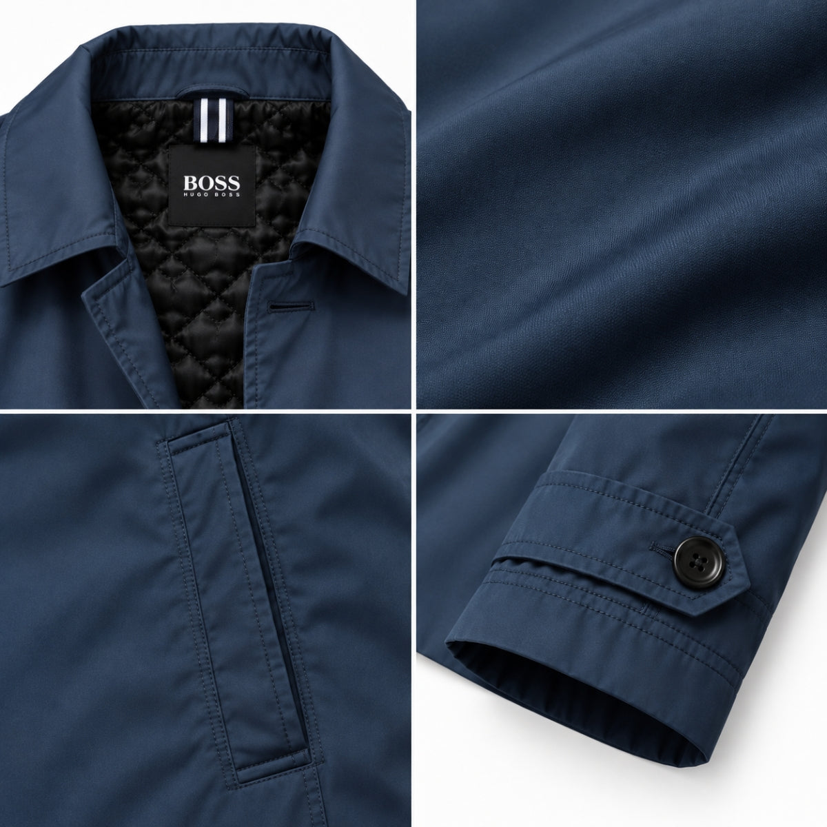 Manteau Homme Élégant à Doublure Matelassée