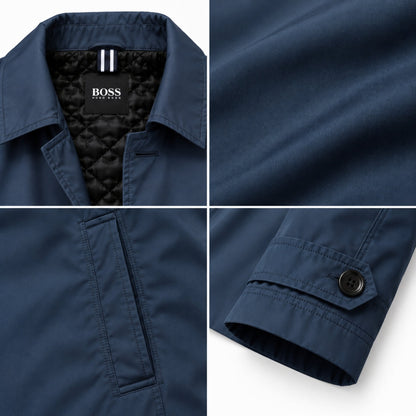 Manteau Homme Élégant à Doublure Matelassée