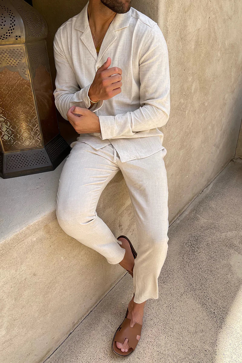 James | Men's Elegant Linen Set for Any Occasion