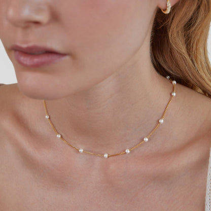 Chloé | Collier en Perles et Or Intemporel