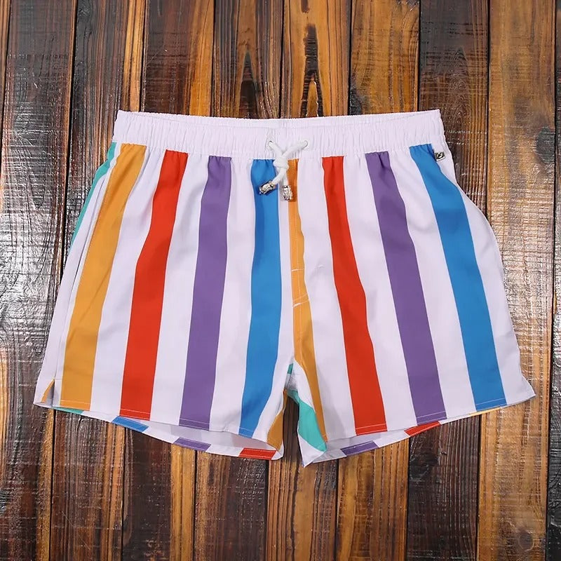 James | Men's Striped Swim Shorts - Stylish & Comfortable